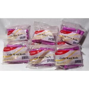 Annie Cold Wave Rods Six Dozen (92) Purple Plastic Hair Salon Beauty Supplies